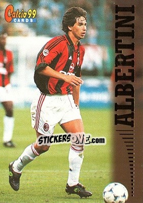 Sticker Dimetrio Albertini - Calcio Cards 1998-1999 n. 57 - Panini