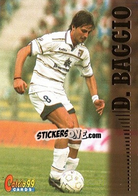 Sticker Dino Baggio - Calcio Cards 1998-1999 n. 67 - Panini