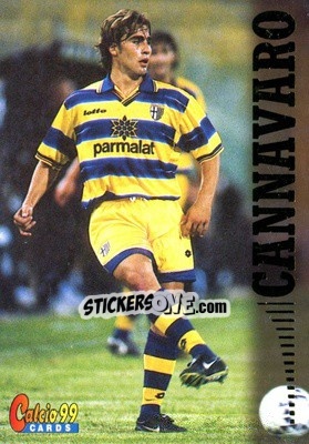 Sticker Fabio Cannavaro - Calcio Cards 1998-1999 n. 71 - Panini