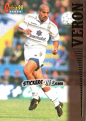 Sticker Juan Sebastian Veron - Calcio Cards 1998-1999 n. 77 - Panini