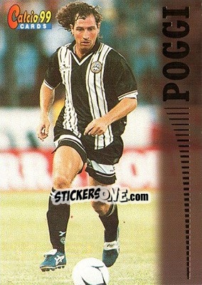 Sticker Paolo Poggi - Calcio Cards 1998-1999 n. 98 - Panini