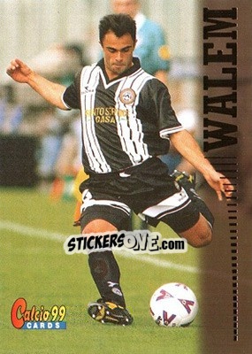 Sticker Johan Walem - Calcio Cards 1998-1999 n. 99 - Panini