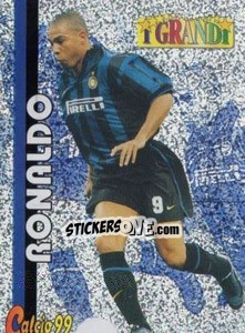 Sticker Ronaldo - Calcio Cards 1998-1999 - Panini