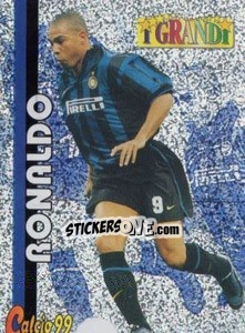 Sticker Ronaldo - Calcio Cards 1998-1999 n. G1 - Panini