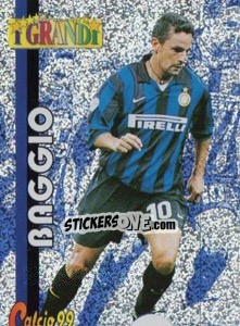 Sticker Roberto Baggio - Calcio Cards 1998-1999 n. G2 - Panini
