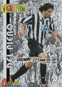 Sticker Alessandro Del Piero - Calcio Cards 1998-1999 n. G3 - Panini