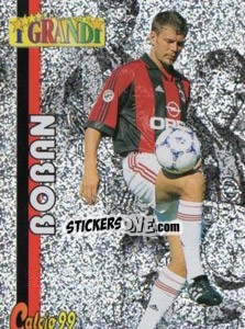 Sticker Zvonimir Boban - Calcio Cards 1998-1999 n. G7 - Panini