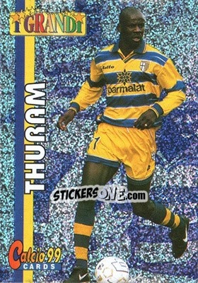 Sticker Lilian Thuram - Calcio Cards 1998-1999 n. G8 - Panini
