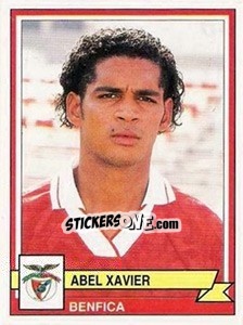 Sticker Abel Xavier - Futebol 1994-1995 - Panini