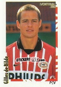 Sticker Gilles de Bilde - Voetbal 1997-1998 - Panini