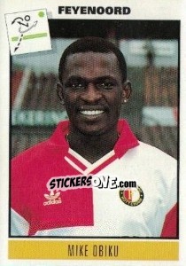 Sticker Mike Obiku - Voetbal 1993-1994 n. 18 - Panini