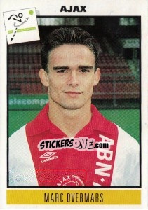 Sticker Marc Overmars - Voetbal 1993-1994 - Panini