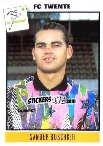 Sticker Sander Boschker - Voetbal 1993-1994 - Panini