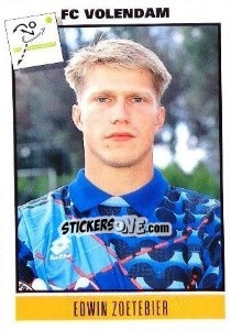Sticker Edwin Zoetebier - Voetbal 1993-1994 - Panini