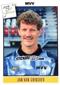 Sticker Jan van Grinsven - Voetbal 1993-1994 n. 92 - Panini