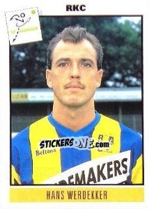 Sticker Hans Werdekker - Voetbal 1993-1994 - Panini