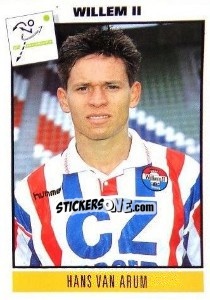 Sticker Hans van Arum - Voetbal 1993-1994 - Panini