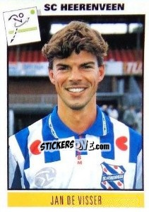 Sticker Jan de Visser - Voetbal 1993-1994 - Panini