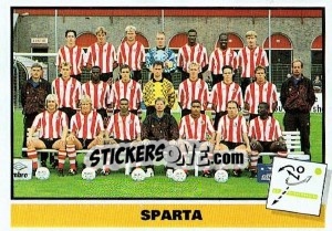 Sticker Team photo Sparta - Voetbal 1993-1994 - Panini