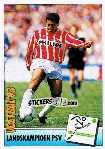 Sticker Landskampioen PSV (Romario) - Voetbal 1992-1993 - Panini