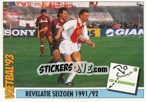 Sticker Revelatie Seizoen 1991/92 - Voetbal 1992-1993 n. 5 - Panini