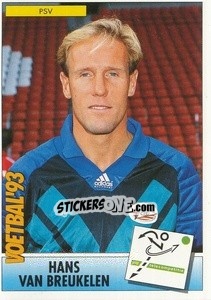 Sticker Hans van Breukelen - Voetbal 1992-1993 - Panini