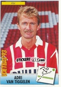 Sticker Adri van Tiggelen - Voetbal 1992-1993 n. 8 - Panini