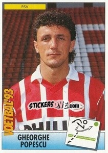 Sticker Gheorghe Popescu - Voetbal 1992-1993 - Panini