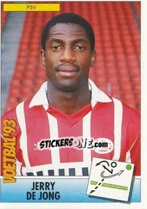 Sticker Jerry de Jong - Voetbal 1992-1993 n. 10 - Panini