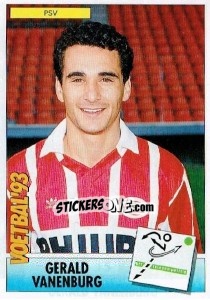 Sticker Gerald Vanenburg - Voetbal 1992-1993 - Panini