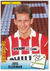Sticker Juul Ellerman - Voetbal 1992-1993 - Panini