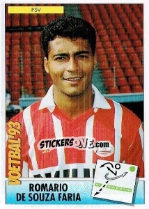 Sticker Romario De Souza Faria - Voetbal 1992-1993 n. 19 - Panini