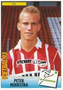 Sticker Peter Hoekstra - Voetbal 1992-1993 - Panini