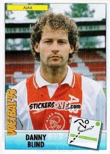 Sticker Danny Blind - Voetbal 1992-1993 n. 22 - Panini