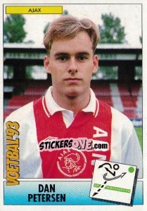 Sticker Dan Petersen - Voetbal 1992-1993 - Panini