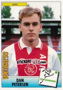 Sticker Dan Petersen - Voetbal 1992-1993 n. 31 - Panini