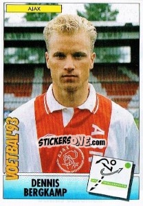 Sticker Dennis Bergkamp - Voetbal 1992-1993 - Panini