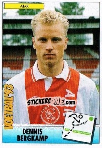 Sticker Dennis Bergkamp - Voetbal 1992-1993 n. 32 - Panini