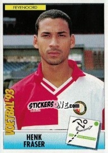 Sticker Henk Fraser - Voetbal 1992-1993 - Panini