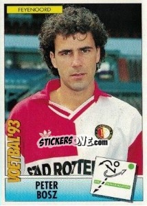 Sticker Peter Bosz - Voetbal 1992-1993 - Panini