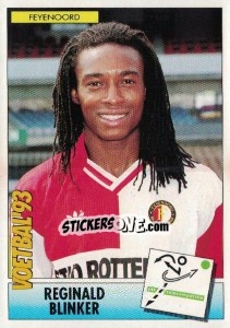 Sticker Reginald Blinker - Voetbal 1992-1993 - Panini