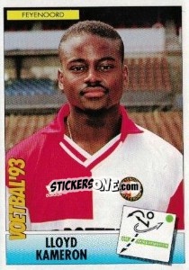 Sticker Lloyd Kameron - Voetbal 1992-1993 - Panini