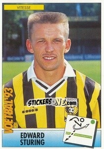 Sticker Edward Sturing - Voetbal 1992-1993 n. 52 - Panini