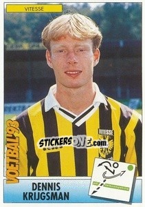 Sticker Dennis Krijgsman - Voetbal 1992-1993 n. 65 - Panini