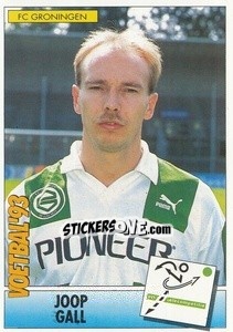 Sticker Joop Gall - Voetbal 1992-1993 - Panini