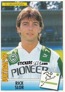 Sticker Rick Slor - Voetbal 1992-1993 - Panini
