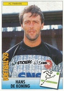 Sticker Hans de Koning - Voetbal 1992-1993 n. 81 - Panini