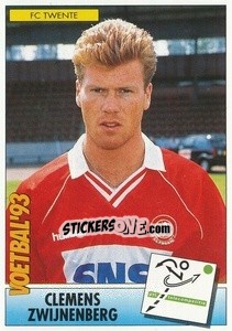 Sticker Clemens Zwijnenberg - Voetbal 1992-1993 n. 82 - Panini