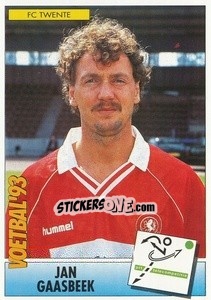 Sticker Jan Gaasbeek - Voetbal 1992-1993 n. 89 - Panini