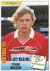 Sticker Youri Mulder - Voetbal 1992-1993 n. 90 - Panini